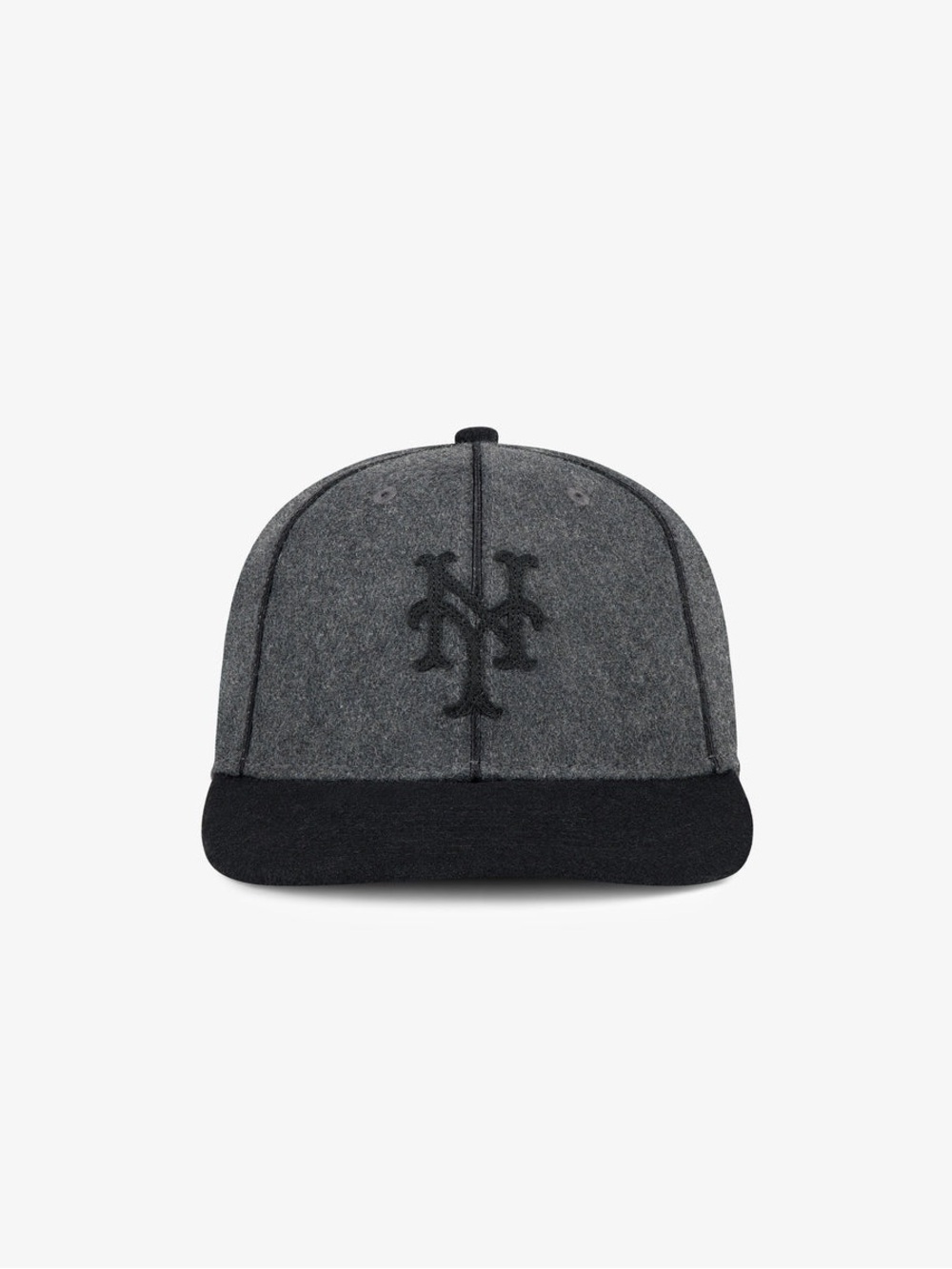 Aime Aimé Leon Dore x New Era Mets Melton Wool Fitted Hat 'Charcoal' Size 7 1/4